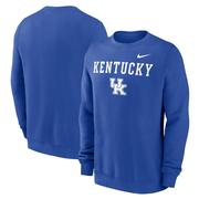 Kentucky Nike Primary Stack Club Fleece Crew